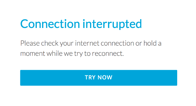 Check your Internet Connection.