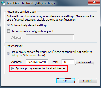 Use a proxy server for your LAN