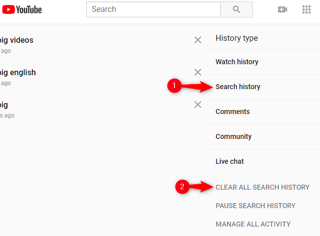 How to delete your watch history?