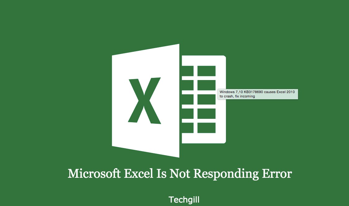 excel not responding